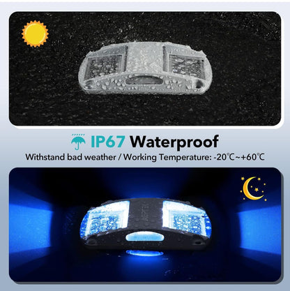 كشافات AGPTEK الشمسية للممرات الخارجية – أضواء سطح