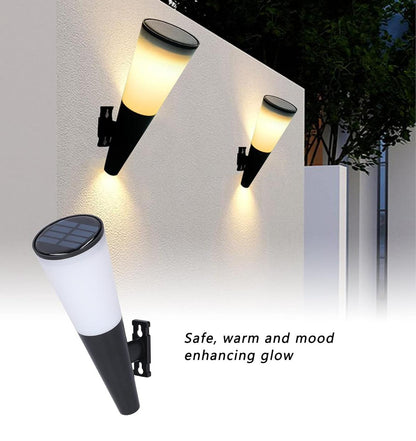 أضواء حائط شمسية خارجية - ضوء أبيض دافئ وRGB