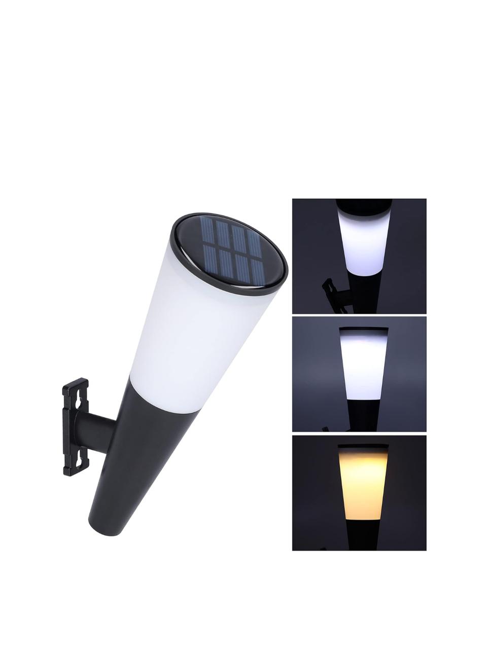 أضواء حائط شمسية خارجية - ضوء أبيض دافئ وRGB