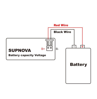 شاشة مراقبة البطارية 12V 24V 36V 48V 60V 72V من SUPNOVA – عداد رقمي