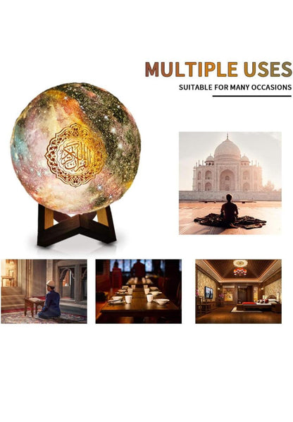 سماعة القرآن الكريم من Kaulbiat – مع مصباح، بلوتوث، وتحكم عبر تطبيق الهاتف