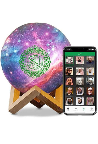 سماعة القرآن الكريم من Kaulbiat – مع مصباح، بلوتوث، وتحكم عبر تطبيق الهاتف