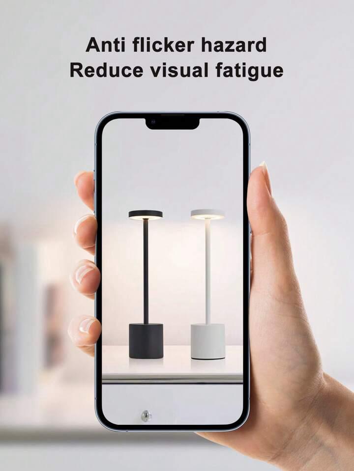 مصباح طاولة LED ستايل نورديك - متعدد الألوان وقابل لإعادة الشحن