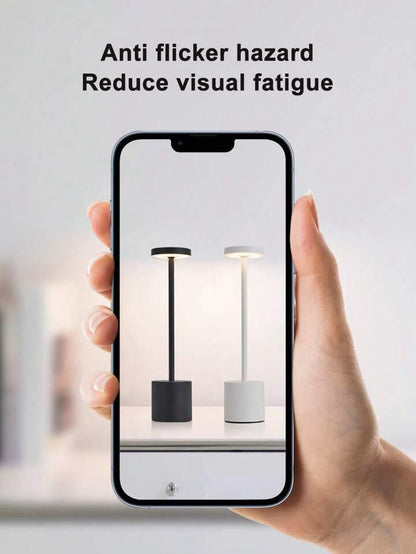 مصباح طاولة LED ستايل نورديك - متعدد الألوان وقابل لإعادة الشحن