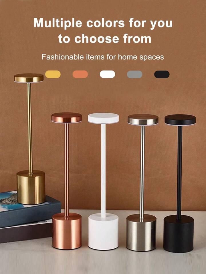 مصباح طاولة LED ستايل نورديك - متعدد الألوان وقابل لإعادة الشحن