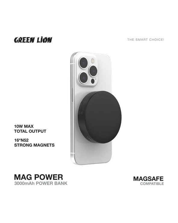 باور بانك Green Lion MAG Power بسعة 3000 مللي أمبير