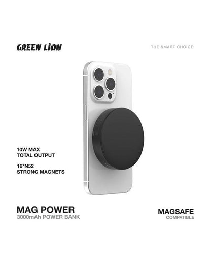 باور بانك Green Lion MAG Power بسعة 3000 مللي أمبير