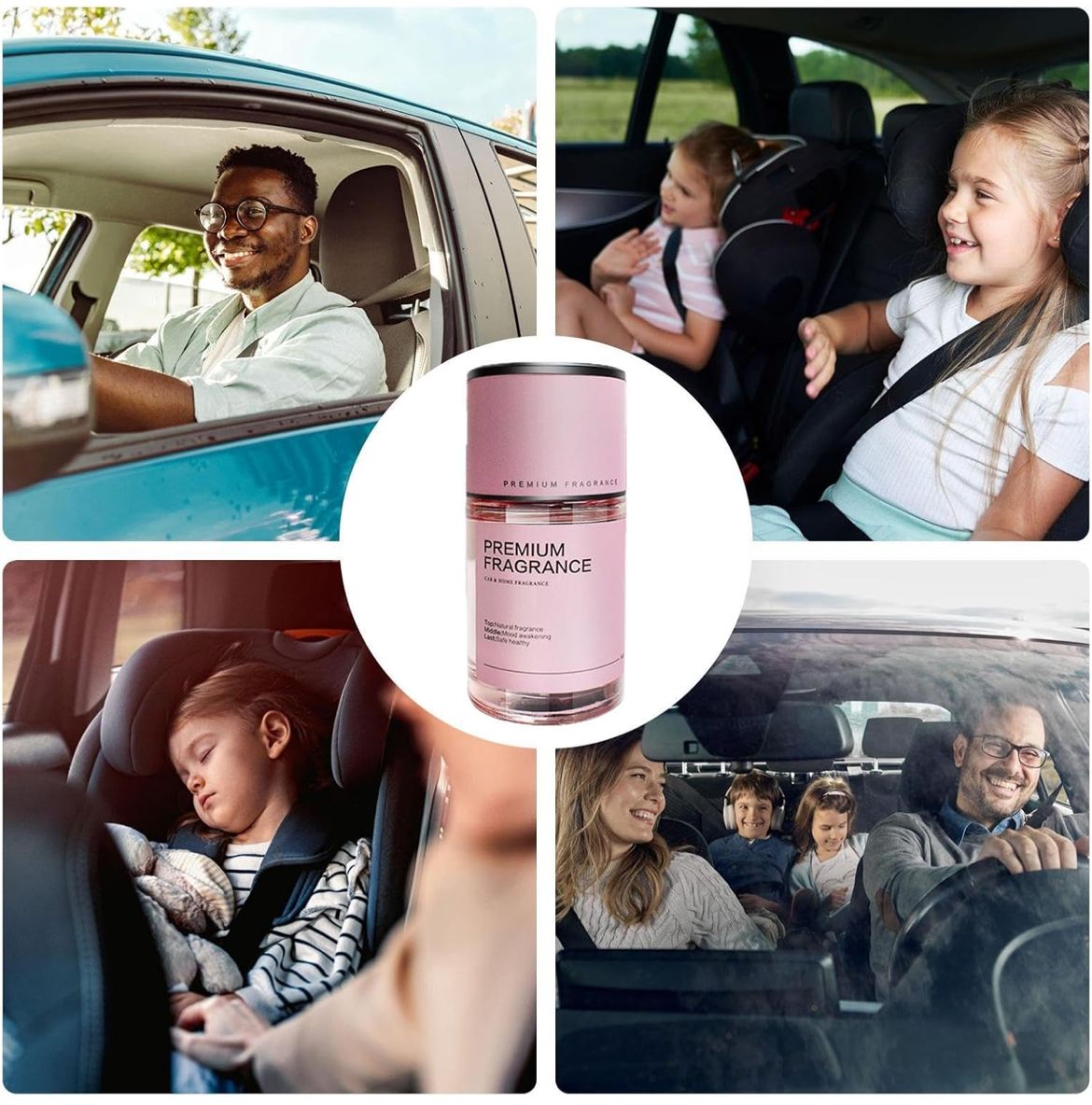 زجاجة عطر للسيارة، معطر هواء للسيارة، ناشر عطور خفيف الوزن سعة 160 مل