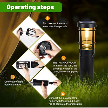 الإضاءة الشمسية الخارجية LED للحدائق