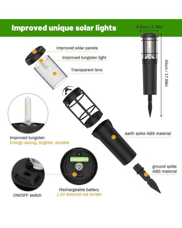 الإضاءة الشمسية الخارجية LED للحدائق