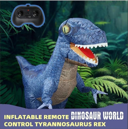 لعبة ديناصور قابلة للنفخ من nino's بطول 3 أقدام بجهاز تحكم عن بُعد للأطفال