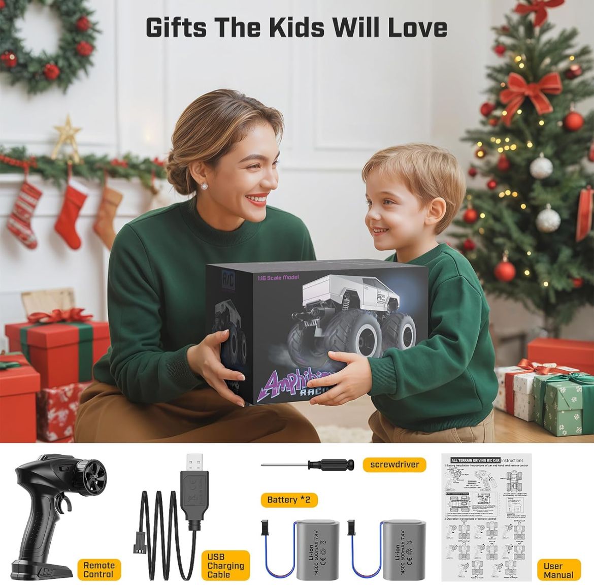 سيارة سايبرتراك بالتحكم عن بُعد للأطفال