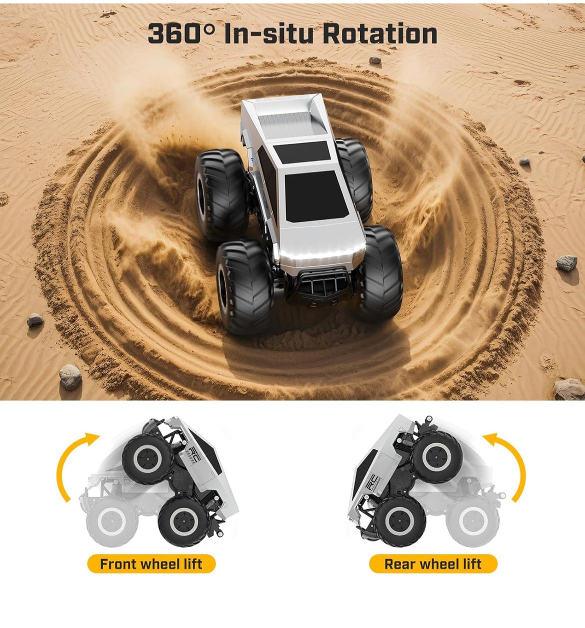 سيارة سايبرتراك بالتحكم عن بُعد للأطفال