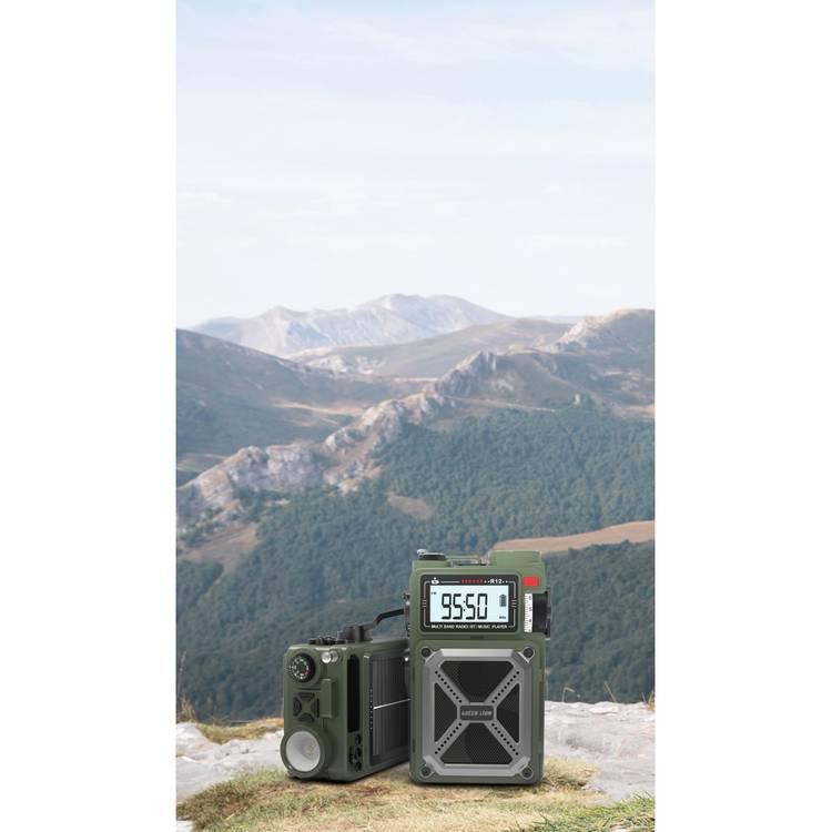 راديو وسماعة بلوتوث Green Lion Vintage Solar Pro مع باور بانك