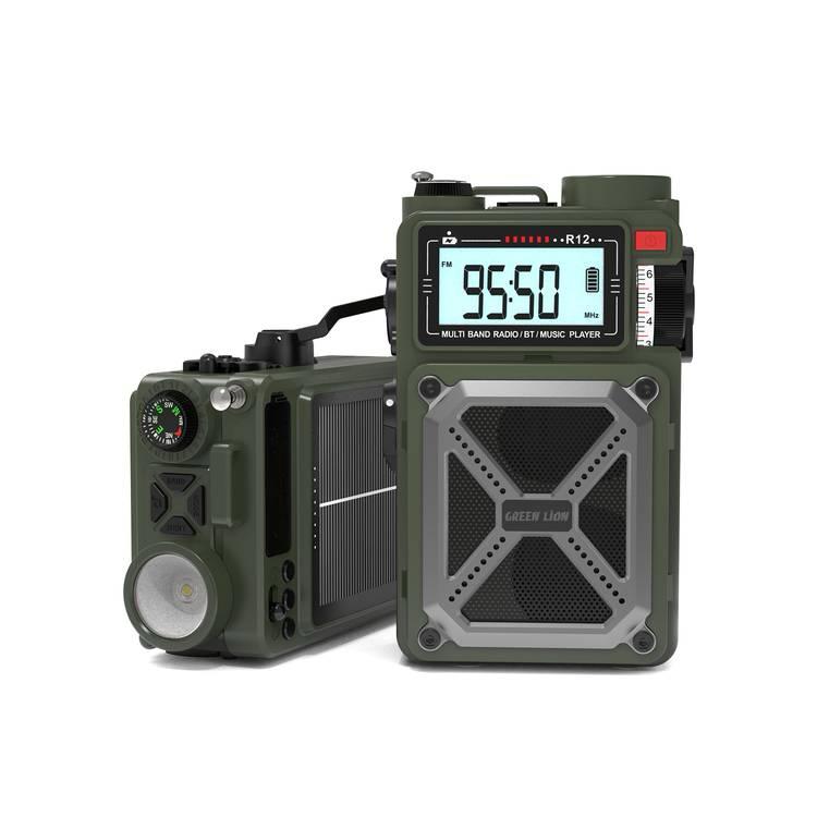 راديو وسماعة بلوتوث Green Lion Vintage Solar Pro مع باور بانك