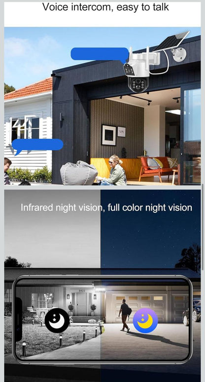 كاميرات المراقبة الخارجية بالطاقة الشمسية من Cryfokt