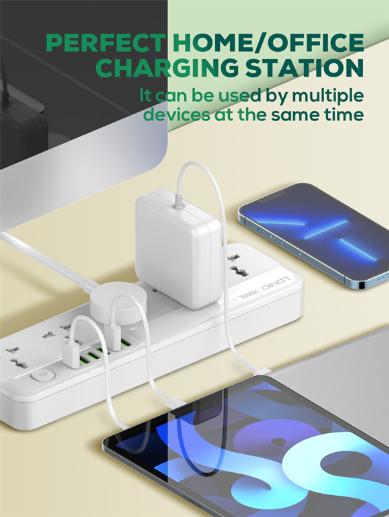 LDNIO مشترك طاقة عالمي بـ 5 منافذ AC – موديل SC5614