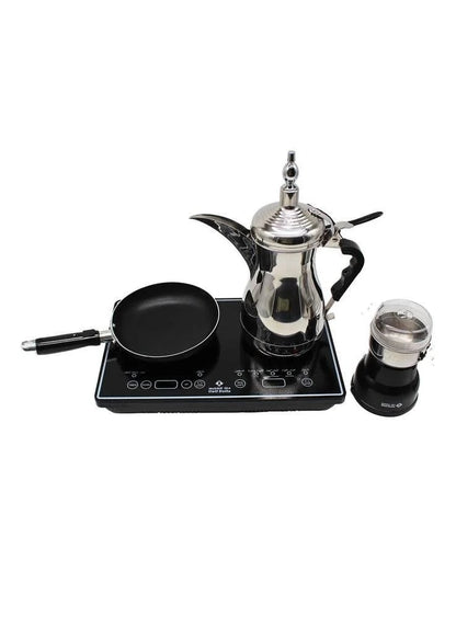 Arabic Coffee/Tea Maker with Coffee Roasting Pan and Coffee Grinder 1000+300W