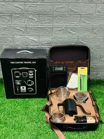 طقم القهوة المختصة مع حقيبة