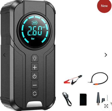 جهاز تشغيل بطارية السيارة مع مضخة هواء 6 في 1 من DLC