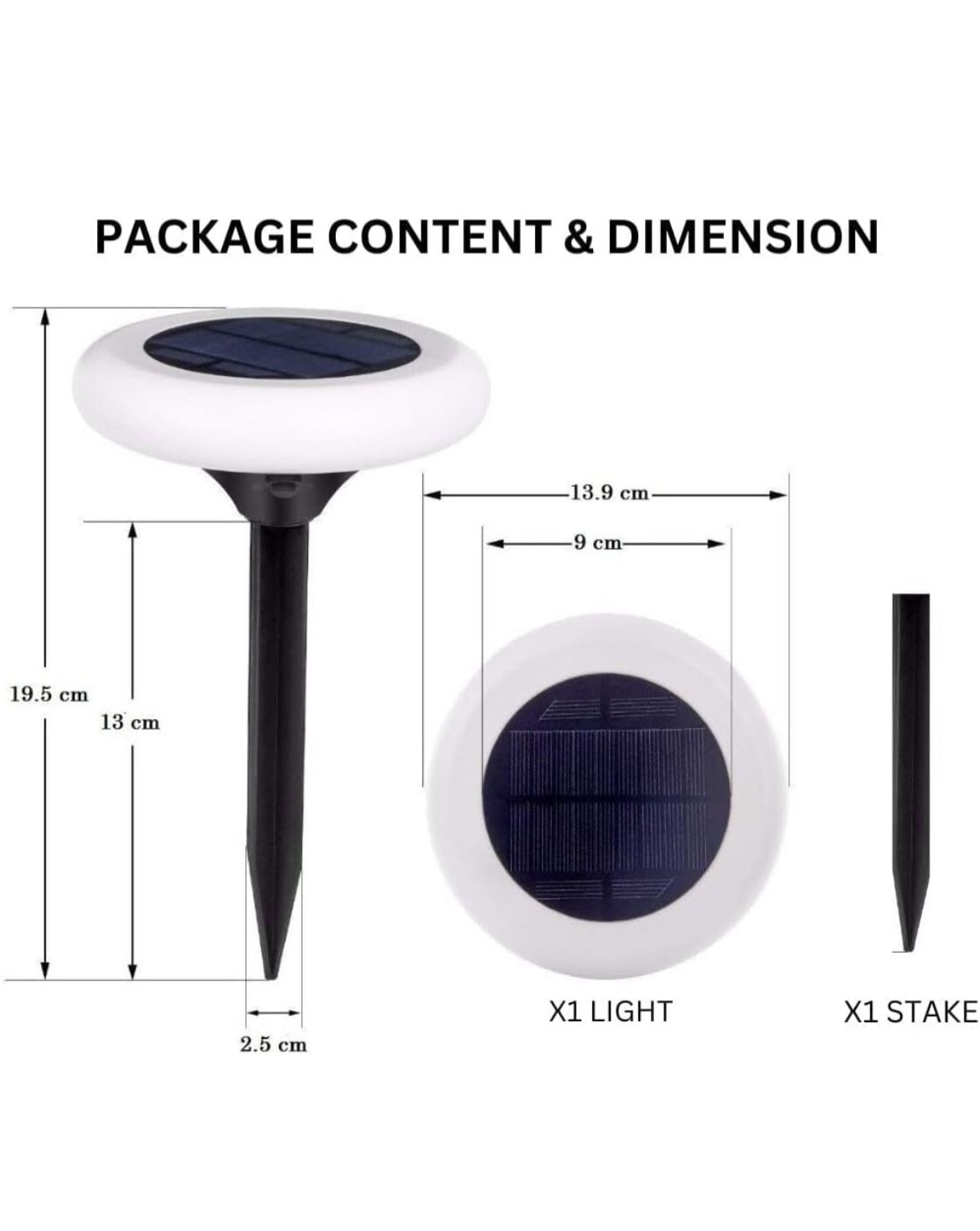 مصباح ليد مقاوم للماء يعمل بالطاقة الشمسية بشكل قرص من Hardoll