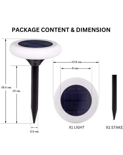 مصباح ليد مقاوم للماء يعمل بالطاقة الشمسية بشكل قرص من Hardoll