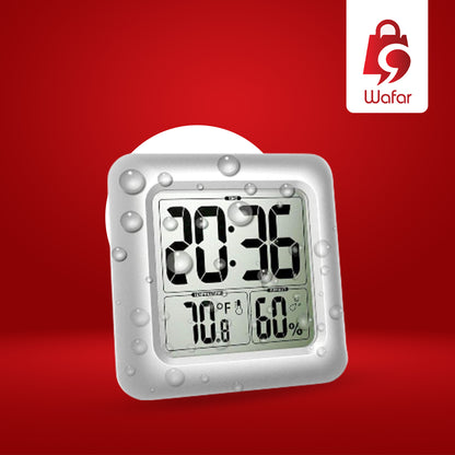 ساعة حائط كبيرة مقاومة للماء للحمام