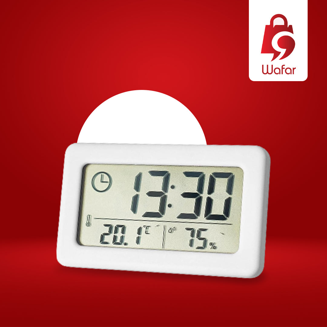 nz منبه رقمي | ساعة منبه رقمية لسطح المكتب مزودة بدرجة حرارة