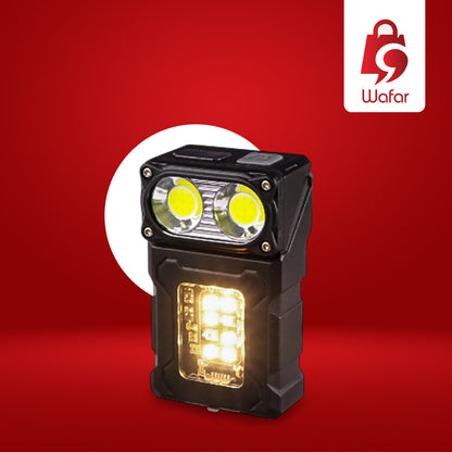 مصباح يدوي صغير متعدد الوظائف ليد كوب