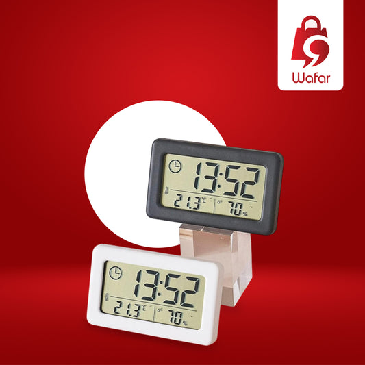 ميزان الحرارة الرطوبة في الأماكن المغلقة مع المنبه