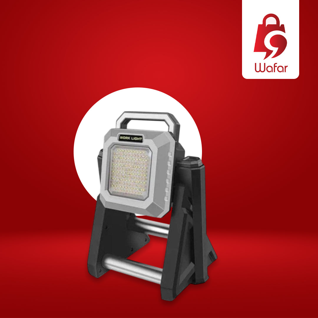 Multi-purpose work light with extendable base - black